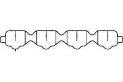 504.260E_прокладка коллектора впускного Astra 1.6 00 для OPEL ASTRA H седан (L69) 1.6 2007-2014, код двигателя Z16XER, V см3 1598, кВт 85, л.с. 116, бензин, Elring 504260