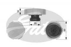 Крышка расширительного бачка системы охлаждения FIAT для OPEL ZAFIRA TOURER C (P12) 1.8 LPG 2011-, код двигателя A18XER, V см3 1796, КВт101, Л.с.137, Бензин/автогаз (LPG), Gates RC231