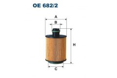 Фильтр маслянный OE682 для OPEL ASTRA J (P10) 1.3 CDTI 2009-, код двигателя A13DTE, V см3 1248, кВт 70, л.с. 95, Дизель, Filtron OE6822