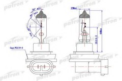 Лампа галогенная H11 LL 12 55 PGJ19-2 для OPEL SIGNUM 1.9 CDTI 2004-, код двигателя Z19DT, V см3 1910, кВт 88, л.с. 120, Дизель, PATRON PLH111255