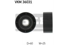 Ролик натяжителя ремня агрегатов для OPEL VIVARO Combi (X83) 1.9 DI 2001-, код двигателя F9Q762, V см3 1870, кВт 60, л.с. 80, Дизель, Skf VKM36031