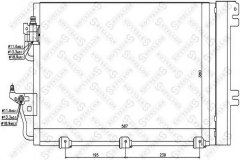 10-45003-SX_=AVA OL5366=GR905592=VL817839 [1850096] радиатор конд Astra 1.4i-1.8i 04 для OPEL ASTRA H TwinTop (A04) 1.6 2006-2010, код двигателя Z16XER, V см3 1598, кВт 85, л.с. 116, бензин, Stellox 1045003SX