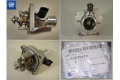 Корпус термостата для OPEL ASTRA J седан 1.6 Turbo 2012-, код двигателя A16LET, V см3 1598, КВт132, Л.с.180, бензин, GENERAL MOTORS 55578419